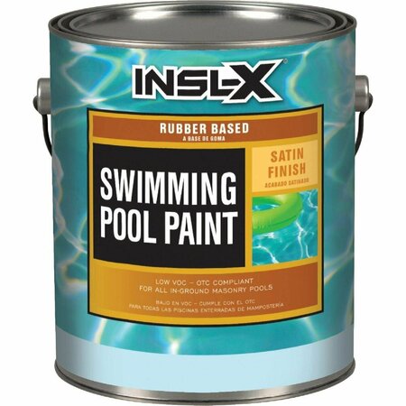 INSL-X 1 Gal. White Satin Rubber Based Pool Paint RP2710092-01